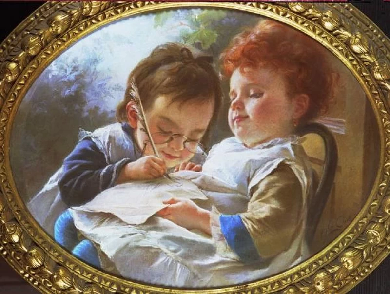 Bi e Bo (le figlie del pittore) - Museo Civico di Crema e del Cremasco